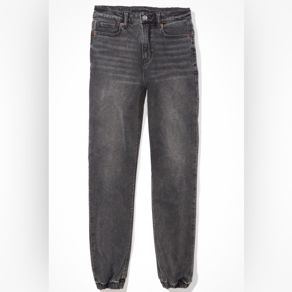 American eagle demin jogger gray size 0 runs big